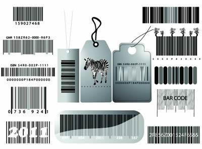 kreative Barcode-Etiketten