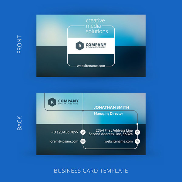 創造的なビジネス カード デザイン