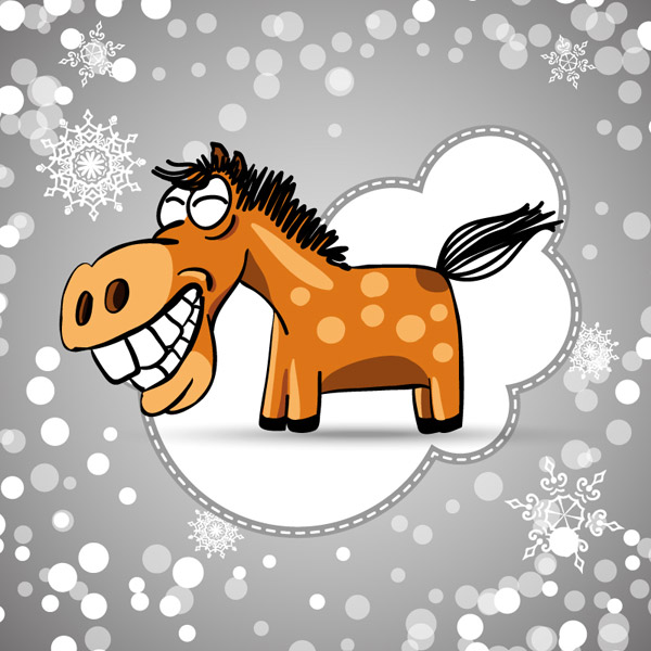 Creative Cartoon Horse