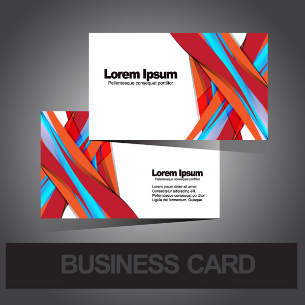 創造的な曲線のビジネス カード