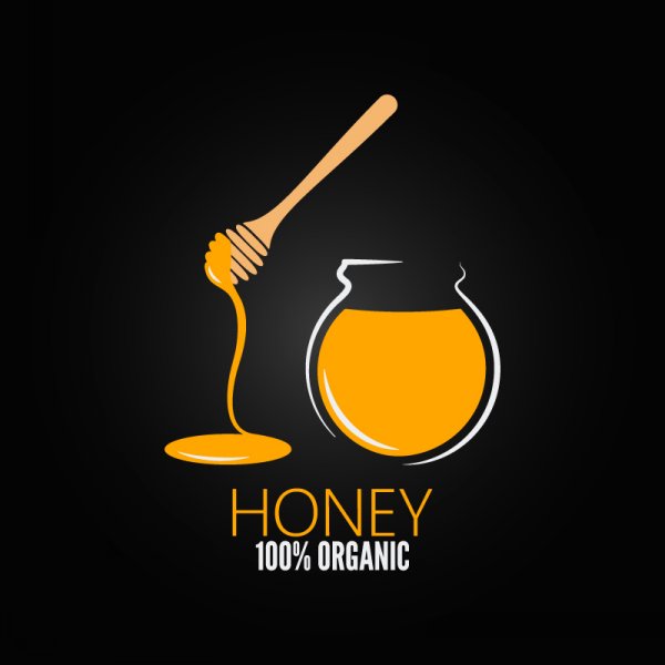 illustration de miel cuisine créative
