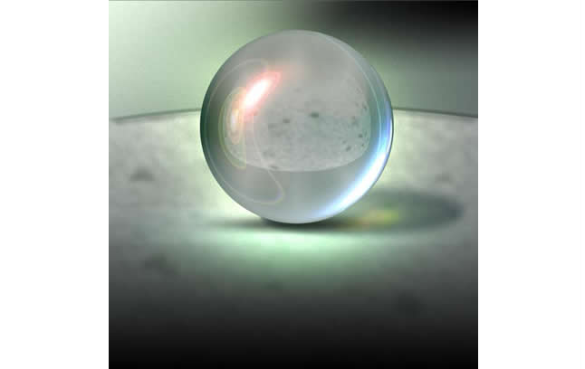 sfera di cristallo psd