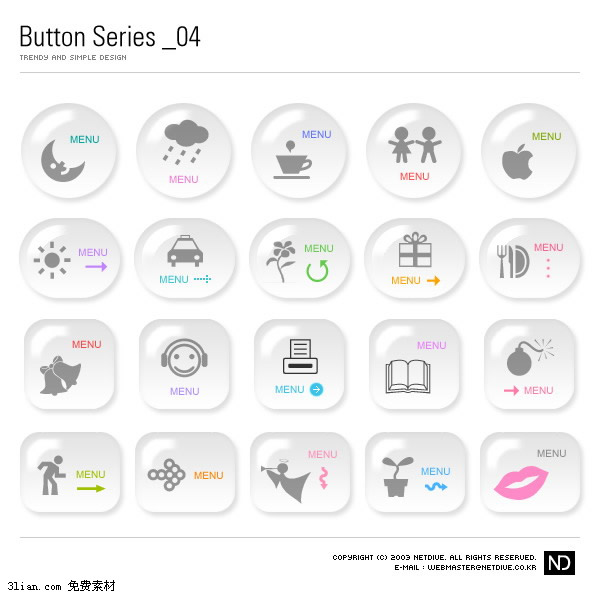 Crystal Button Psd Layered Material