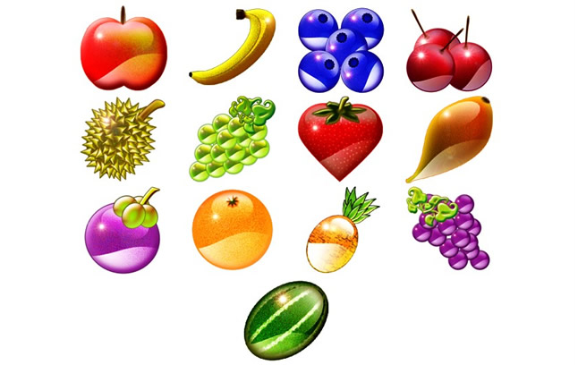 Crystal Fruit Icons