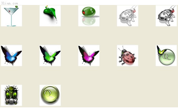 iconos png insectos de cristal