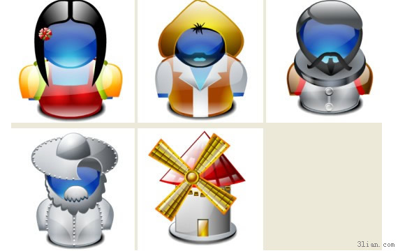 kristal anggota avatar ikon bahan