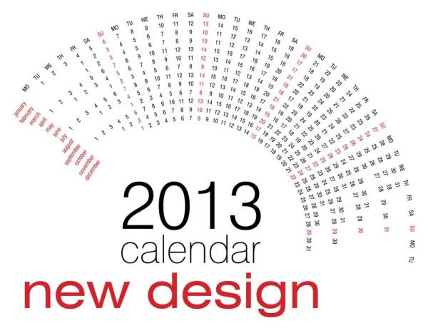 template kalender kreatif saat ini