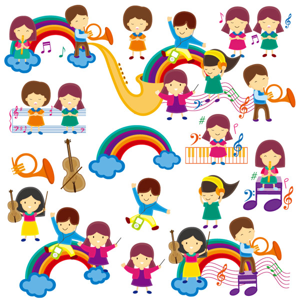 Cute Cartoon Children S Music Course Design