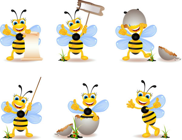 süße kleine Biene