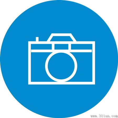 icône de caméra bleu foncé