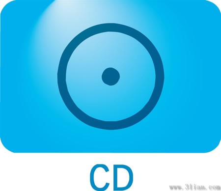 icono del cd azul oscuro