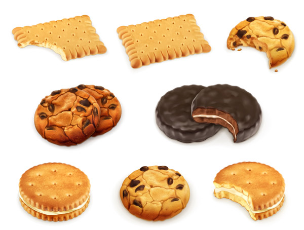 deliciosos biscoitos de design