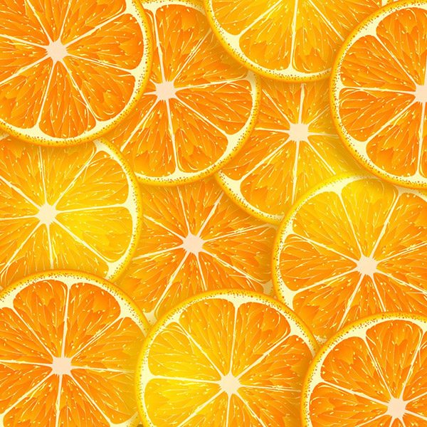 Fondo de rodajas de naranja delicioso