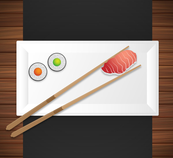 sushi yang lezat masakan Jepang