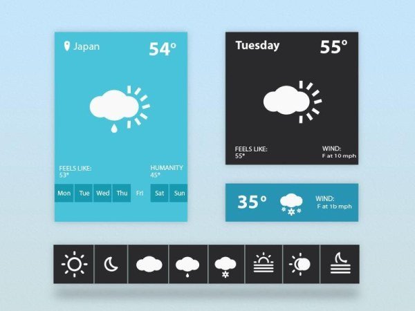 thiết kế giao diện người dùng giao diện tài liệu thời tiết