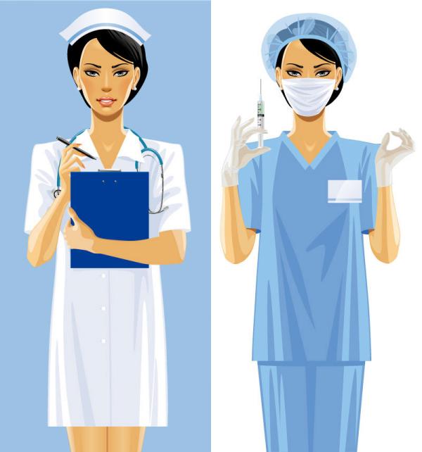 تصميم الإناث العاملين في المجال الطبي