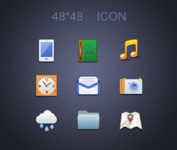 materiale stratificato psd icona sul desktop
