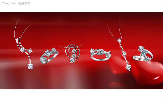 Diamond Jewelry Psd Material
