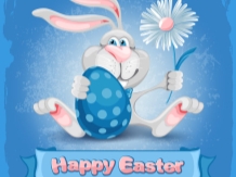 Die dessin animé lapin de Pâques