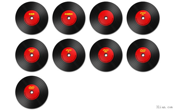 Disc Black Tape Png Icons