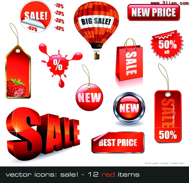 Discounted Promotional Price Icon Material