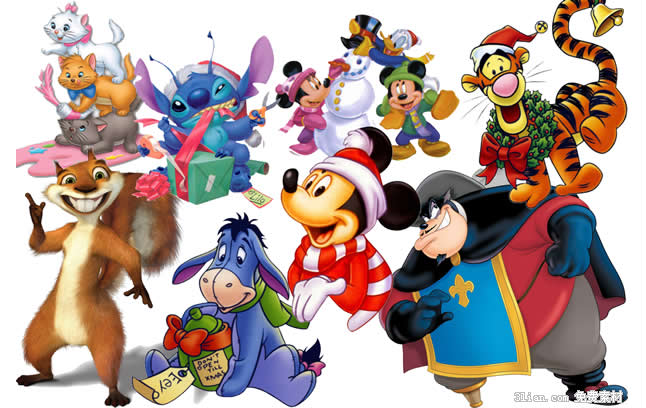 matériel de psd personnages Disney dessin animé