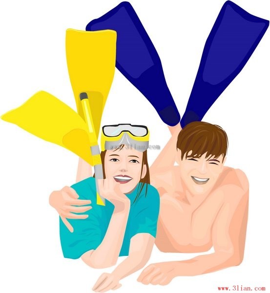 Diving Lovers
