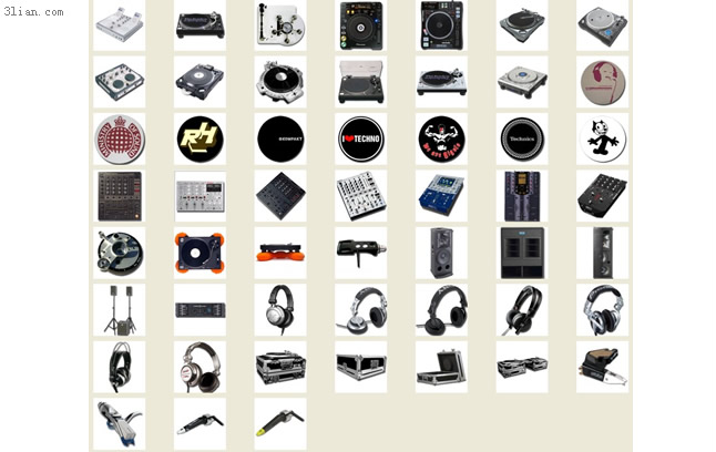 icones au format png équipement DJ