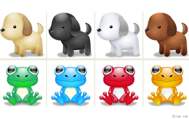 Dog And Frog Png Icons
