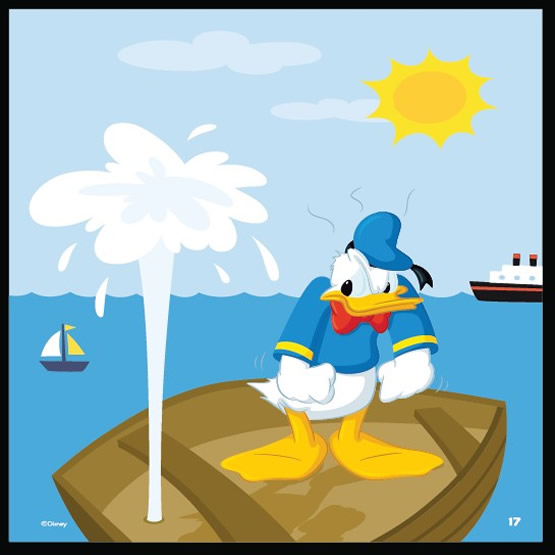 Donald Duck Cartoon Abbildung