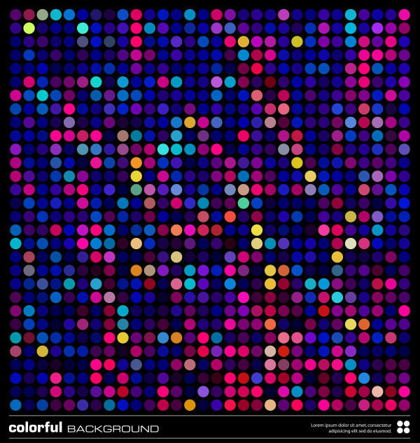 点線のフォーカスの色星のパターン