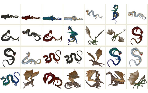 Drachen Tiere PNG-icons
