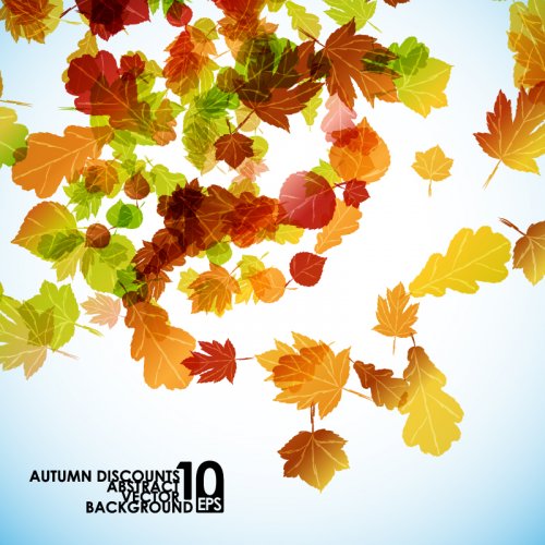 Dreamy Autumn Leaves Background