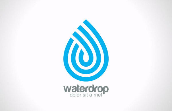 飲む浄化された水ロゴ