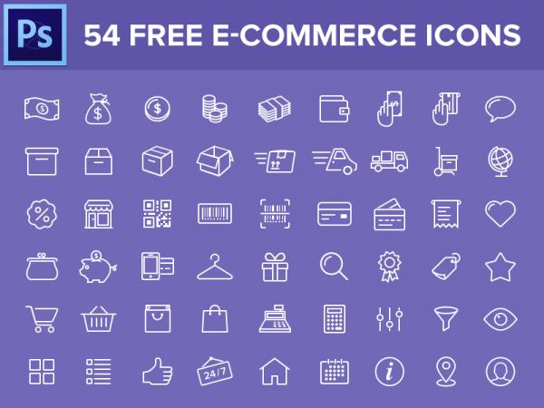 E Commerce Themes Icon Psd Material