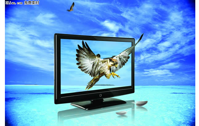 Eagle Lcd Tv Psd Layered Material