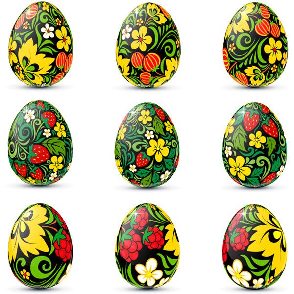 modelli di arte dell'uovo di Pasqua