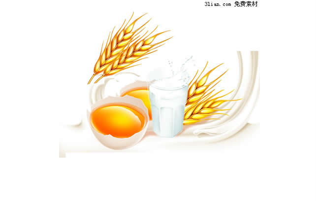 Egg Milk Wheat Psd Material