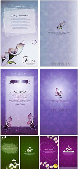 poster sfondo fiori eleganti