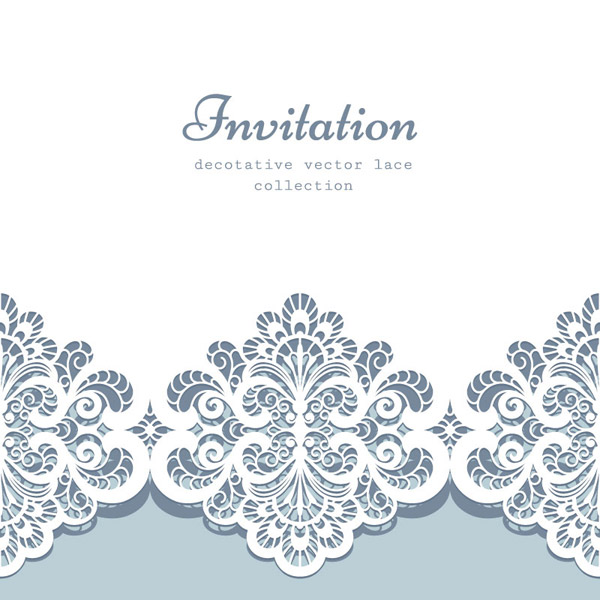 Elegant Lace Invitation Cards