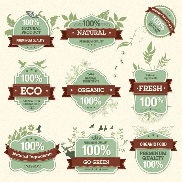 Exquisite Labels Vector Icons