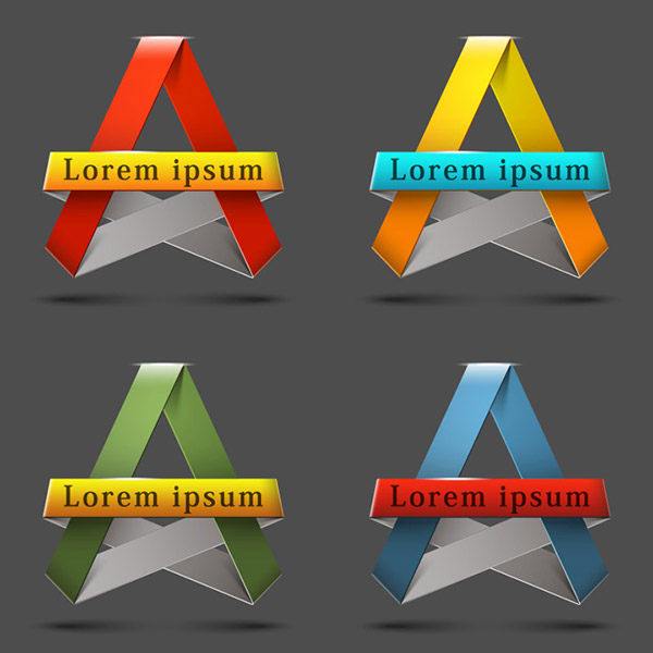 Etiquetas de moda origami