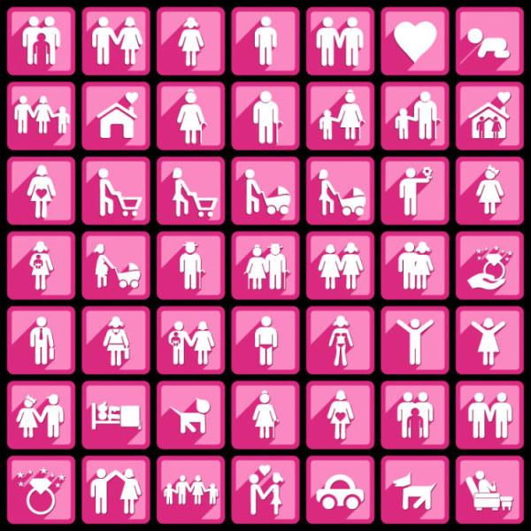 Fashion Pink Character Icon