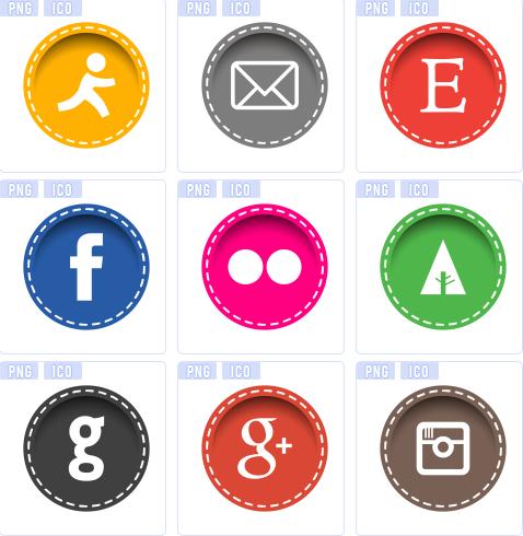 Mode-social Media-Symbole