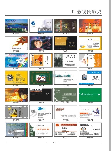 modelli di progettazione di business card fotografia da cinema e televisione