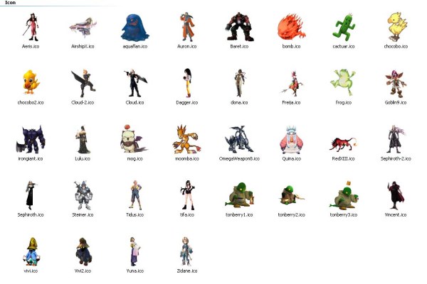 Final Fantasy Cartoon Ico Icons