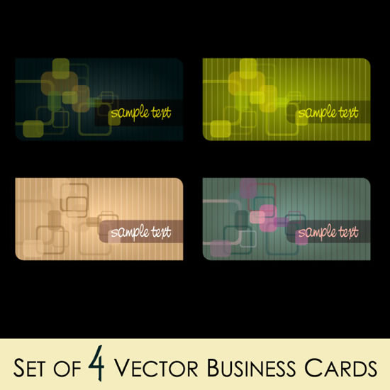 garis seni bisnis kartu template