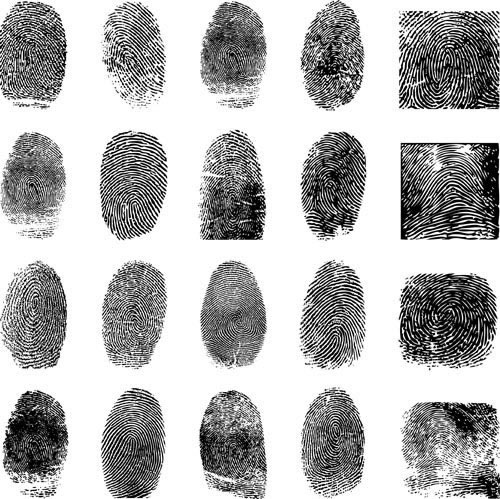 sidik jari fingerprint bahan