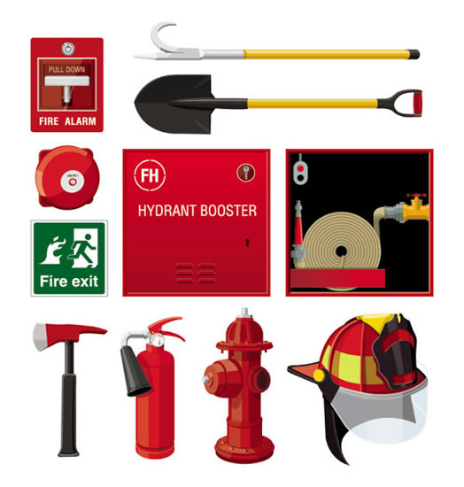 equipamentos de combate a incêndio