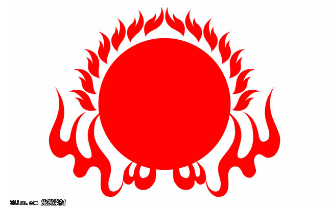 Flame Logo Psd Material